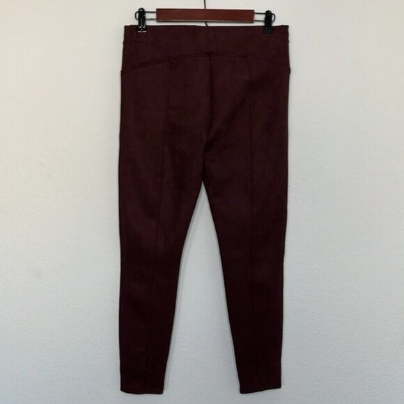 SPANX Suede Legging Wine color size Large Petite‎ Women’s clothing - Picture 5 of 12